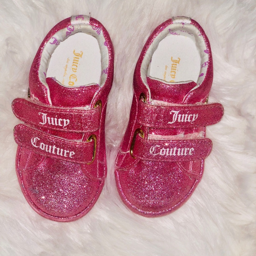 Juicy Couture pink Glitter Tennis Shoes